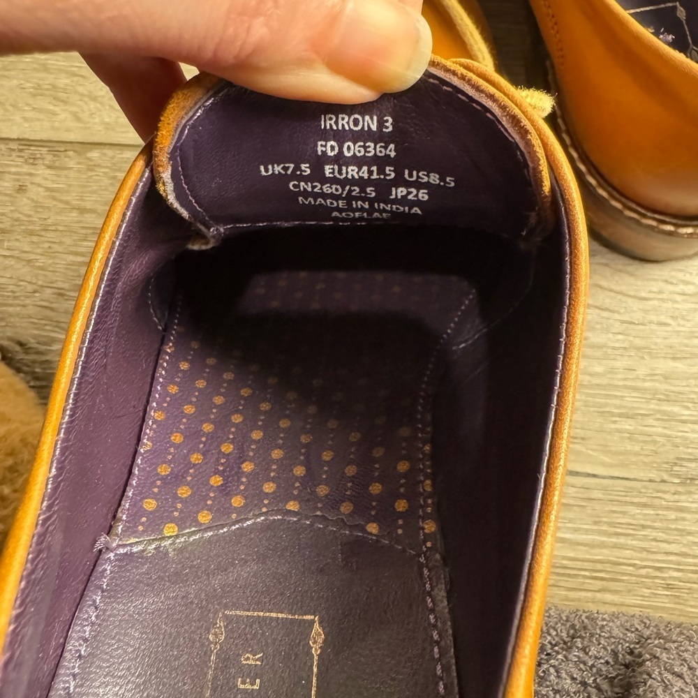 Ted Baker Irron 3 Derby shoe mens leather dress shoe honey brown - Picture 7 of 7